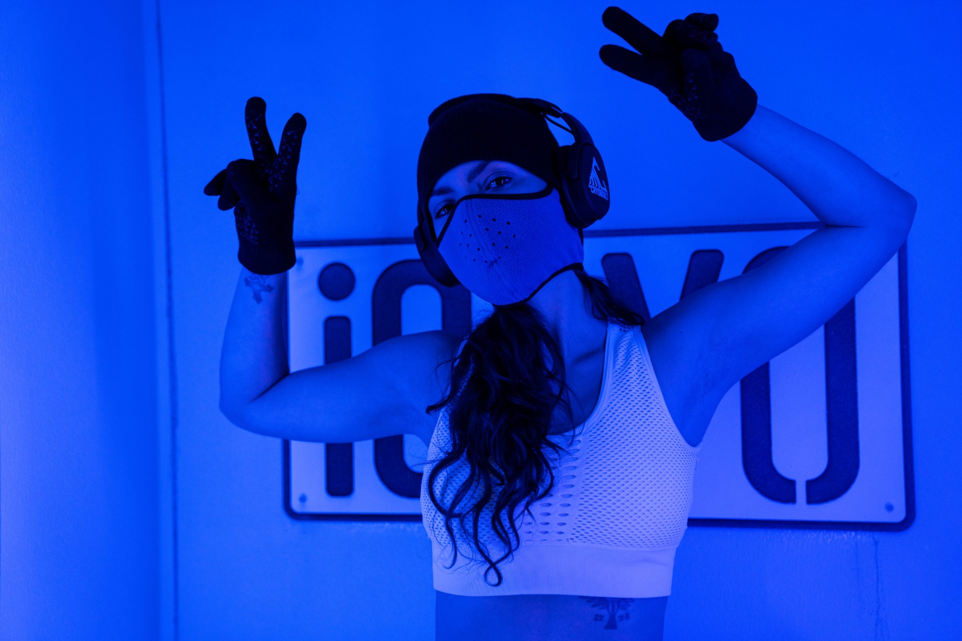 Guest experiencing whole body cryotherapy at iCRYO Clifton Park